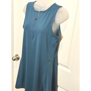 Crane Teal Sleeveless Athletic Performance Dress Skort 8 Sporty Tennis Travel